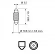 Ampoule, éclairage intérieur PHILIPS 12854CP - Visuel 3