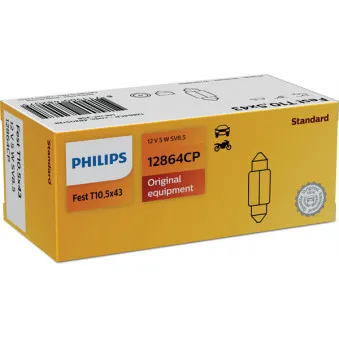 Ampoule, feu éclaireur de plaque PHILIPS 12864CP