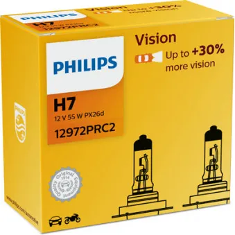 Lot de 2 ampoules, projecteur longue portée PHILIPS 12972PRC2
