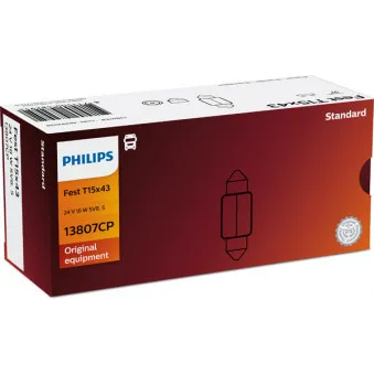 Ampoule, feu éclaireur de plaque PHILIPS 13807CP