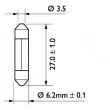 Ampoule, feu éclaireur de plaque PHILIPS 13818CP - Visuel 3