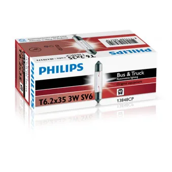 Ampoule, feu éclaireur de plaque PHILIPS 13848CP