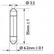 Ampoule, feu éclaireur de plaque PHILIPS 13848CP - Visuel 3