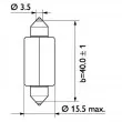 Ampoule, feu éclaireur de plaque PHILIPS 13850CP - Visuel 3