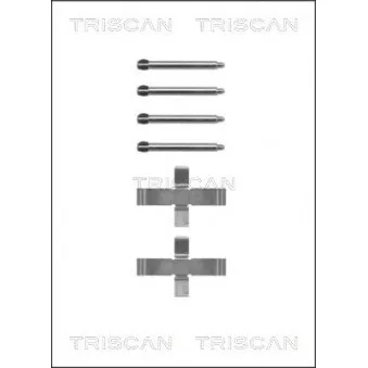 Kit d'accessoires, plaquette de frein à disque TRISCAN