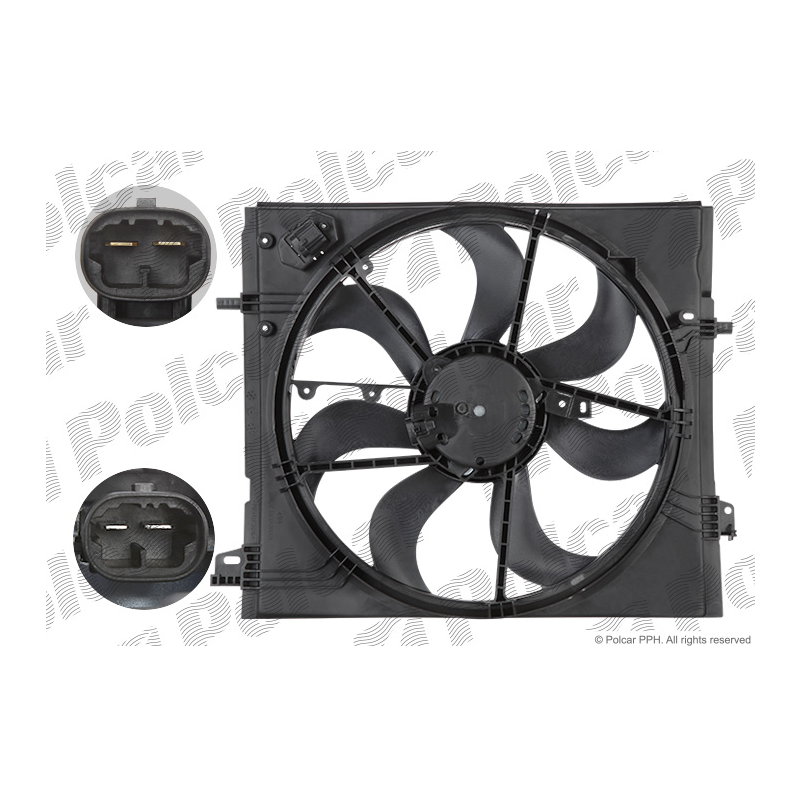 Ventilateur, refroidissement du moteur Polcar 27C123W1