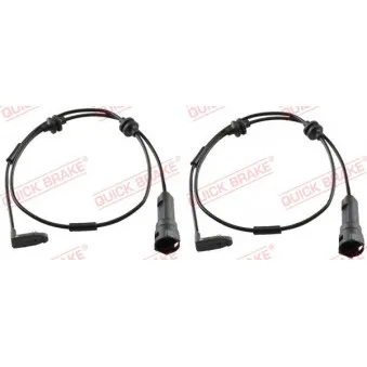Contact d'avertissement, usure des plaquettes de frein QUICK BRAKE WS 0158 A
