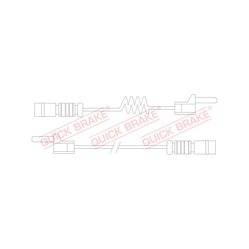 Contact d'avertissement, usure des plaquettes de frein QUICK BRAKE WS 0169 A