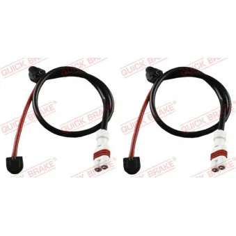 Contact d'avertissement, usure des plaquettes de frein QUICK BRAKE WS 0398 A