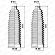 Jeu de joints-soufflets, direction MOOG K150233 - Visuel 3