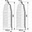 Jeu de joints-soufflets, direction MOOG K150241 - Visuel 3