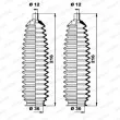 Jeu de joints-soufflets, direction MOOG K150243 - Visuel 3