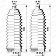 Jeu de joints-soufflets, direction MOOG K150253 - Visuel 3