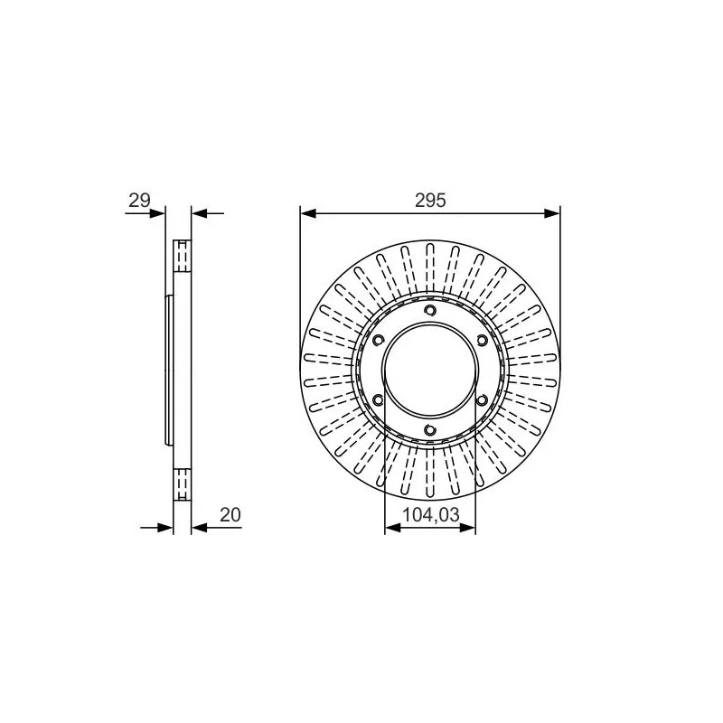 Jeu de 2 disques de frein avant BOSCH 0 986 479 U33