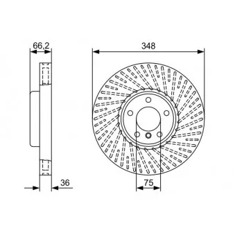 Jeu de 2 disques de frein avant BOSCH 0 986 479 W20