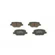 Jeu de 4 plaquettes de frein arrière BOSCH 0 986 495 393 - Visuel 1