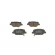 Jeu de 4 plaquettes de frein arrière BOSCH 0 986 495 393 - Visuel 3