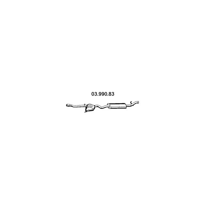 Silencieux arrière EBERSPÄCHER 03.990.83