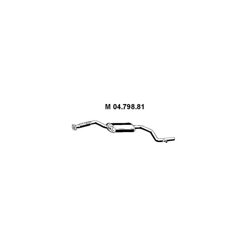Silencieux central EBERSPÄCHER 04.798.81