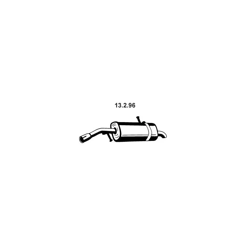 Silencieux arrière EBERSPÄCHER 13.2.96