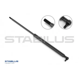 Vérin, porte papillon STABILUS 0314QY