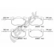 Jeu de 4 plaquettes de frein avant BRECK 20635 00 702 10 - Visuel 1
