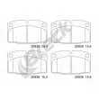 Jeu de 4 plaquettes de frein avant BRECK 20939 00 702 00 - Visuel 1