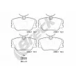Jeu de 4 plaquettes de frein avant BRECK 20941 00 701 00 - Visuel 1