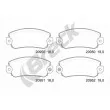 Jeu de 4 plaquettes de frein avant BRECK 20950 00 702 10 - Visuel 1