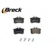 Jeu de 4 plaquettes de frein arrière BRECK 20961 00 704 00 - Visuel 3