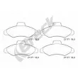 Jeu de 4 plaquettes de frein avant BRECK 21171 00 702 00 - Visuel 1