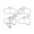Jeu de 4 plaquettes de frein avant BRECK 21205 00 703 10 - Visuel 1
