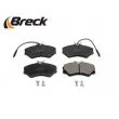 Jeu de 4 plaquettes de frein avant BRECK 21205 00 703 10 - Visuel 3