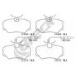 Jeu de 4 plaquettes de frein avant BRECK 21209 00 501 10 - Visuel 1