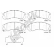 Jeu de 4 plaquettes de frein avant BRECK 21363 00 701 10 - Visuel 1