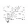 Jeu de 4 plaquettes de frein avant BRECK 21368 00 701 00 - Visuel 1