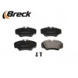 Jeu de 4 plaquettes de frein avant BRECK 21368 00 701 00 - Visuel 3
