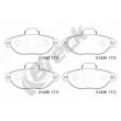 Jeu de 4 plaquettes de frein avant BRECK 21436 00 702 00 - Visuel 1