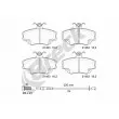 Jeu de 4 plaquettes de frein avant BRECK 21463 00 702 10 - Visuel 1
