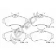 Jeu de 4 plaquettes de frein avant BRECK 21546 00 701 00 - Visuel 1