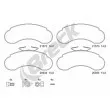 Jeu de 4 plaquettes de frein avant BRECK 21573 00 706 00 - Visuel 1