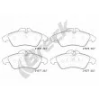 Jeu de 4 plaquettes de frein avant BRECK 21576 00 703 10 - Visuel 1