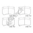 Jeu de 4 plaquettes de frein avant BRECK 21654 00 702 10 - Visuel 1