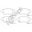 Jeu de 4 plaquettes de frein avant BRECK 21694 00 701 10 - Visuel 1