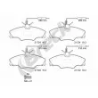 Jeu de 4 plaquettes de frein avant BRECK 21724 00 701 10 - Visuel 1