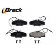Jeu de 4 plaquettes de frein avant BRECK 21724 00 701 10 - Visuel 3