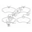 Jeu de 4 plaquettes de frein avant BRECK 21799 00 703 10 - Visuel 1