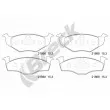 Jeu de 4 plaquettes de frein avant BRECK 21866 00 702 00 - Visuel 1