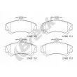 Jeu de 4 plaquettes de frein avant BRECK 21920 00 701 10 - Visuel 1