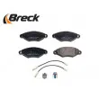 Jeu de 4 plaquettes de frein avant BRECK 21980 00 702 10 - Visuel 3